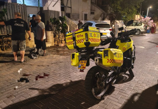 מזירת האירוע ברמלה (צילום: תיעוד מבצעי מד"א)