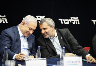 זאב אלקין, בנימין נתניהו (צילום: גרשון אלינסון, פלאש 90)