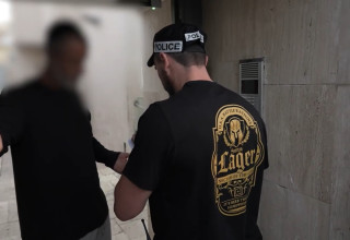 המעצר של יוסי מוסלי (צילום: צילום מסך דוברות המשטרה)