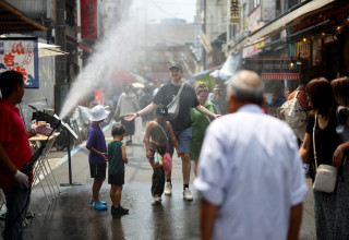 גל חום כבד ביפן (צילום: REUTERS)