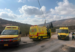 הפיגוע בחוות גלעד (צילום: תיעוד מבצעי מד"א)