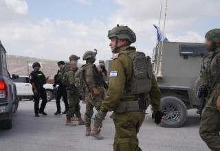 פעילות הכוחות בזירת הפיגוע סמוך לחוות גלעד (צילום: דובר צה"ל)