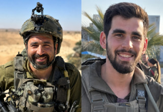 יובל עזרא ובניהו מלט ז"ל (צילום: דובר צהל)