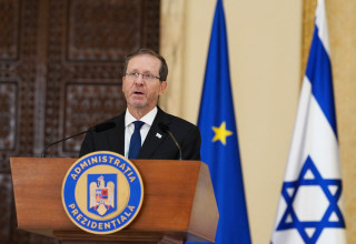 נשיא המדינה יצחק הרצוג (צילום: REUTERS/Andreea Campeanu)