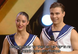 אבישג סמברג ואיוון דניסוב, "רוקדים עם כוכבים" (צילום: צילום מסך קשת 12)