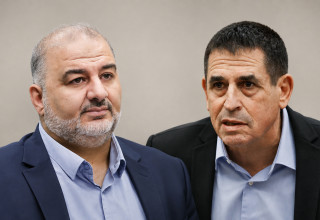 יואב סגלוביץ', מנסור עבאס (צילום:  אריק מרמור, פלאש 90,נעם ריבקין פנטון פלאש 90)