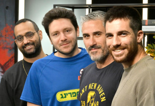 איתן אשל, איציק שאשו, יונתן נמרודי, משה זיאת (צילום: ראובן קסטרו)