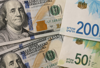 שקל מול דולר (צילום: AI)