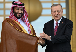 רג'פ טאיפ ארדואן ומוחמד בן סלמאן (צילום: gettyimages)