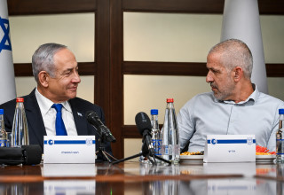 בנימין נתניהו, רונן בר (צילום: קובי גדעון, לע"מ)