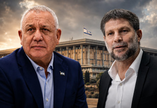 בצלאל סמוטריץ, גדי איזנקוט (צילום: פלאש 90)