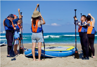 קבוצת הגלישה המשולבת "עוגן במים" (צילום: יחצ)