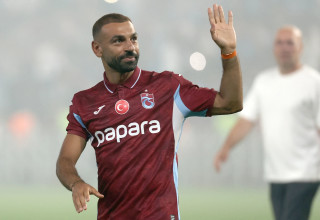 מוחמד סלאח מוצג כשחקן טרבזונספור (צילום: GettyImages, Nurgul GUNAYDIN / AFP)