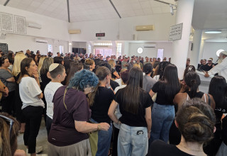 הלווית אלדר דיין (צילום: רמי שני)