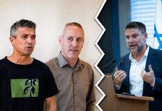בצלאל סמוטריץ', חילי טרופר, יועז הנדל (צילום: יונתן זינדל, פלאש 90,אבשלום ששוני, פלאש 90,נוצר באמצעות AI)
