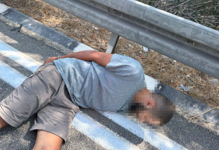 החשוד שנורה ונעצר (צילום: דוברות המשטרה)