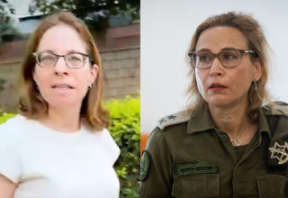 יפעת תומר-ירושלמי, אישה אלמונית (צילום: Oren Ben Hakoon/POOL, צילום מסך ערוץ 14)