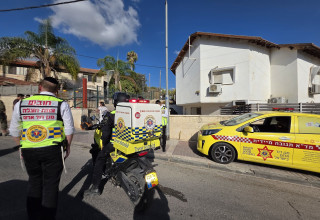 צוותי מד"א באירוע בבית שמש (צילום: תיעוד מבצעי מד"א)
