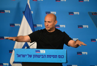 נפתלי בנט, כנס תפיסת הביטחון של ישראל (צילום: אבשלום ששוני)