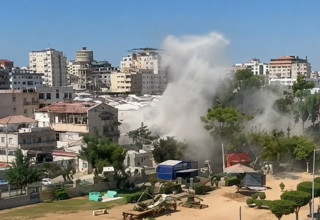 תיעוד אחד החיסולים בעזה (צילום: דובר צה"ל)