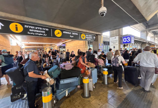 נתב"ג במהלך השביתה והשיבושים (צילום: אבשלום ששוני)