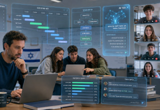 למידה עם בינה מלאכותית (צילום: AI)