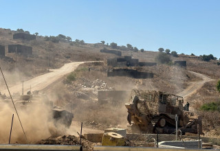 התרגיל ב"מתקן לבנון" (צילום: אבי אשכנזי)