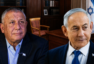 בנימין נתניהו, גדי איזנקוט (צילום: פלאש 90,שימוש לפי סעיף 27א')