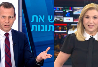 עמית סגל, אילה חסון (צילום: כאן 11,ערוץ 12)
