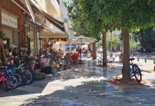רחוב קינג ג'ורג' לאחר עבודות התשתית (צילום: לי סעדון)