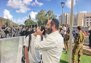 גל גיוס חרדי בתל השומר (צילום: ללא קרדיט)