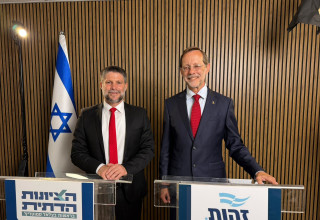 בצלאל סמוטריץ' ומשה פייגלין סיכמו על ריצה משותפת (צילום: שימוש חופשי)