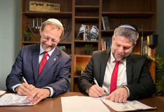 בצלאל סמוטריץ' ומשה פייגלין סיכמו על ריצה משותפת (צילום: שימוש חופשי)