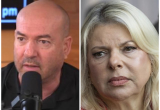 שרה נתניהו ואייל ברקוביץ'. קולאז' (צילום: פלאש 90, צילום מסך)