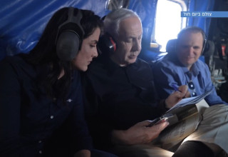 הכתבה של נוה דרומי עם בנימין נתניהו ב"קבינט שישי" ב-I24NEWS (צילום: צילום מסך, i24)