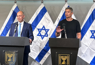 ירון זליכה ויועז הנדל (צילום: אבשלום ששוני)