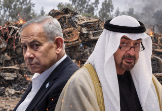 נתניהו, בן זאיד, אזהרת השבעה באוקטובר (צילום: בינה מלאכותית,משה שי,צילום מסך קשת 12, Arie Leib Abrams/Flash90, יונתן זינדל פלאש 90,רויטרס)