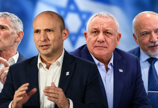 מנהיגי גוש השינוי (צילום: אבשלום ששוני ופלאש 90,יונתן זינדל פלאש 90,בינה מלאכותית,צפריר אבאיוף פלאש 90)