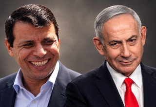 מוחמד דחלאן, בנימין נתניהו (צילום: afp gettyimages)