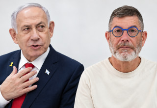 ערן קמין ובנימין נתניהו (צילום: ראובן קסטרו,מארק ישראל סלם,בינה מלאכותית)