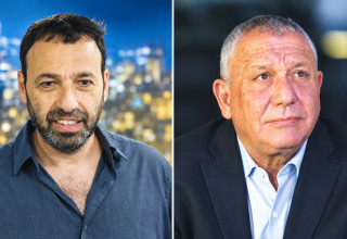 גדי איזנקוט, רביב דרוקר (צילום: רויטרס,חיים גולדברג, פלאש 90)