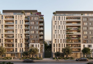 פרויקט פינוי-בינוי ברחוב הראובני ברמת גן (צילום: בראון יעקובוביץ' אדריכלים)
