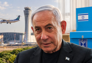 קלפי ונתב"ג, בנימין נתניהו (צילום: דוד כהן פלאש 90 ,יונתן זינדל פלאש 90,יוסי אלוני פלאש 90)