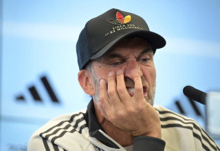 יורגן קלופ במסיבת העיתונאים של נבחרת גרמניה (צילום: GettyImages)