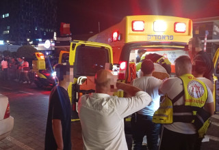 זירת האירוע בחדרה (צילום: תיעוד מבצעי מד"א)
