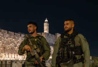 לוחמי מג"ב בירושלים (צילום: דוברות המשטרה)