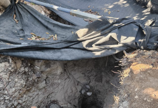 המנהרות בקלקיליה (צילום: דוברות המשטרה)