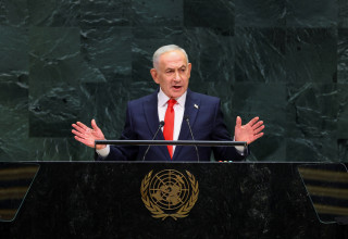 בנימין נתניהו באו"ם (צילום:  REUTERS/Mike Segar)