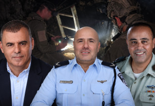 תמיר ידעי, משה פינצ'י, רפי סער (צילום: דובר צה"ל,דוברות המשטרה,ראובן קפוצינסקי)