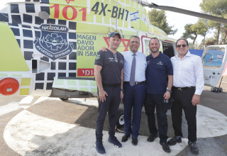 מנחת מטוסים חדש בירושלים של ארגון "הצלה אייר" בשיתוף מד"א (צילום: מורג ביטן)
